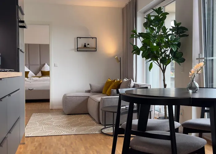Aryve Boutique-apartment Dresdner Penthouse Mit Dachterrasse - Tiefgaragenstellplaetze - Design-interieur شقة