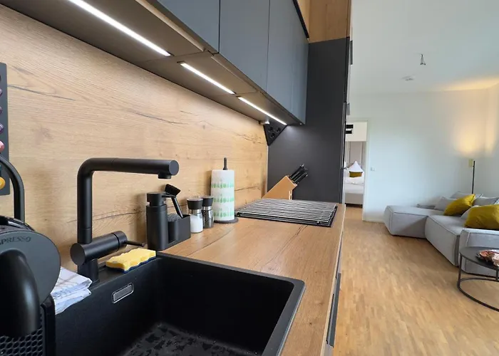 Aryve Boutique-apartment Dresdner Penthouse Mit Dachterrasse - Tiefgaragenstellplätze - Design-interieur